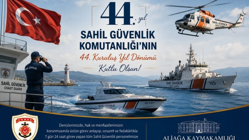 Sahil Güvenlik Komutanlığı 44. Kuruluş Yıl Dönümünü Kutluyor