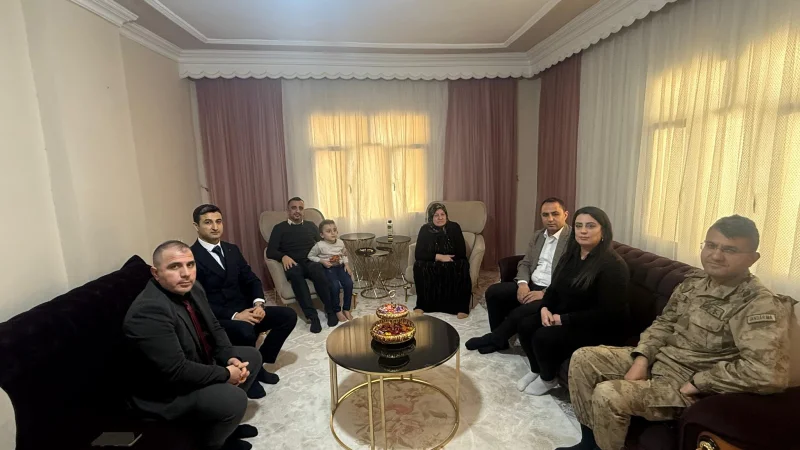 Silopi Kaymakamı Çağlar Partal'dan Şehit Ailelerine Anlamlı Ziyaret