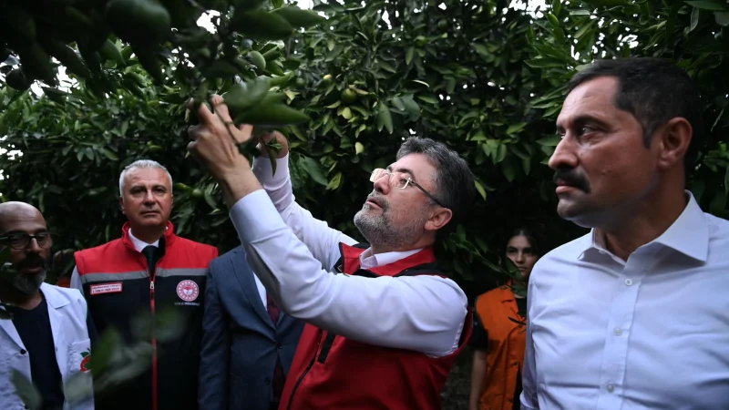Tarım ve Orman Bakanı İbrahim Yumaklı Hatay'da İncelemelerde Bulundu