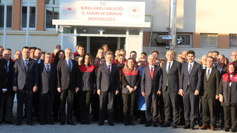 Tarım ve Orman Bakanı İbrahim Yumaklı Kırklareli'de Sektör Temsilcileriyle Bir Araya Geldi