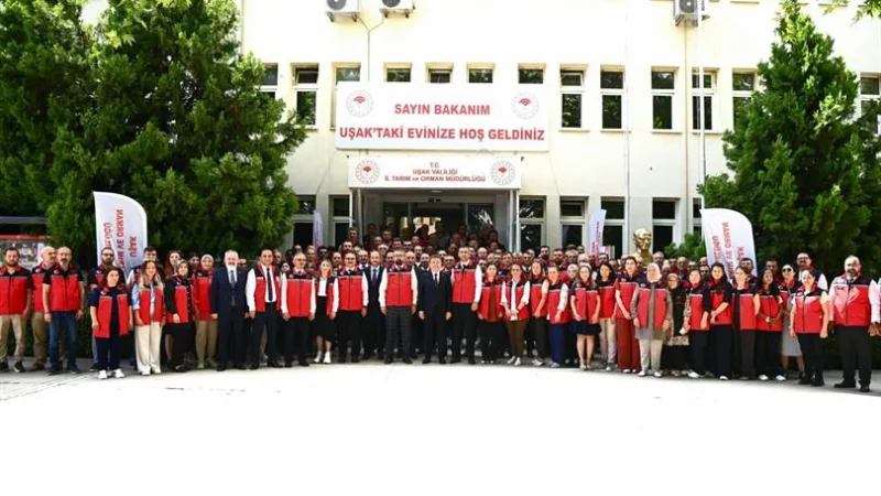 Tarım ve Orman Bakanı İbrahim Yumaklı Uşak'ta İncelemelerde Bulundu