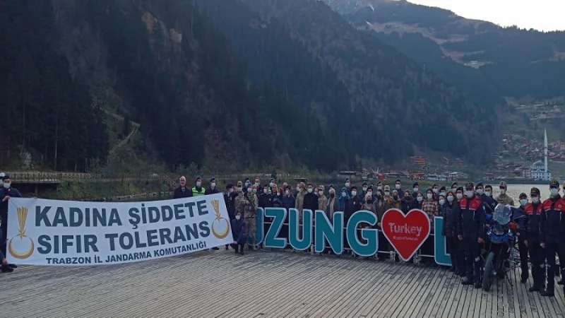 Trabzon Çaykara'da Kadına Yönelik Şiddete Karşı Farkındalık Etkinliği