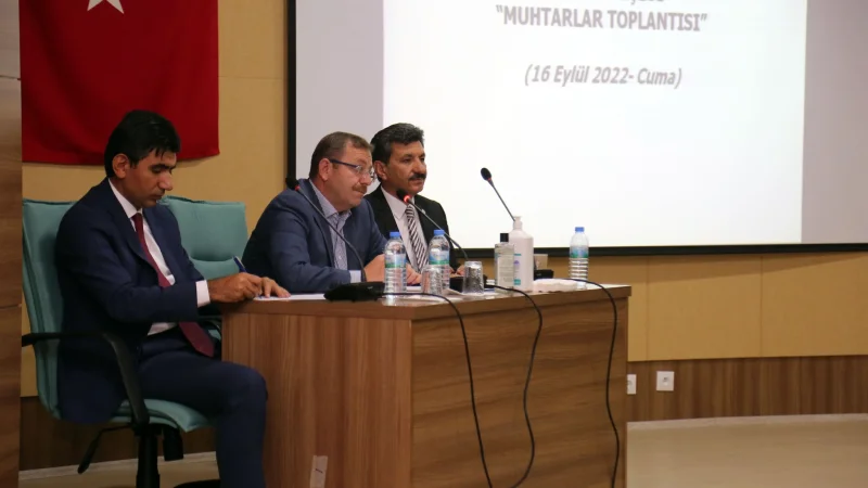 Yerköy'de Eylül Ayı Muhtarlar Toplantısı Gerçekleştirildi