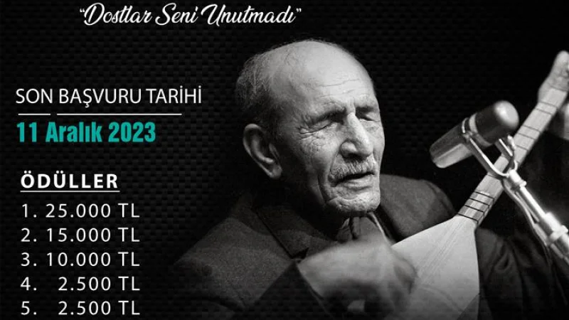 Yıldızeli'nde Âşık Veysel Türküleri Ses Yarışması Düzenlenecek