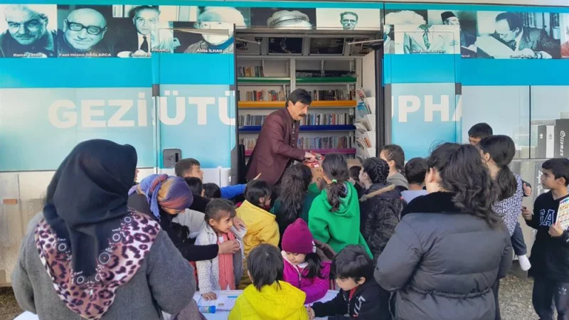 Yozgat'tan Kahramanmaraş'a Gönül Köprüsü: Gezici Kütüphane Depremzede Çocuklarla Buluştu