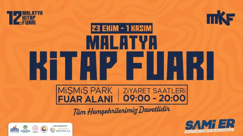 12. Malatya Anadolu Kitap ve Kültür Fuarı kapılarını açıyor