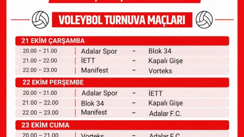 Adalar'da Cumhuriyet Kupası Heyecanı Başlıyor
