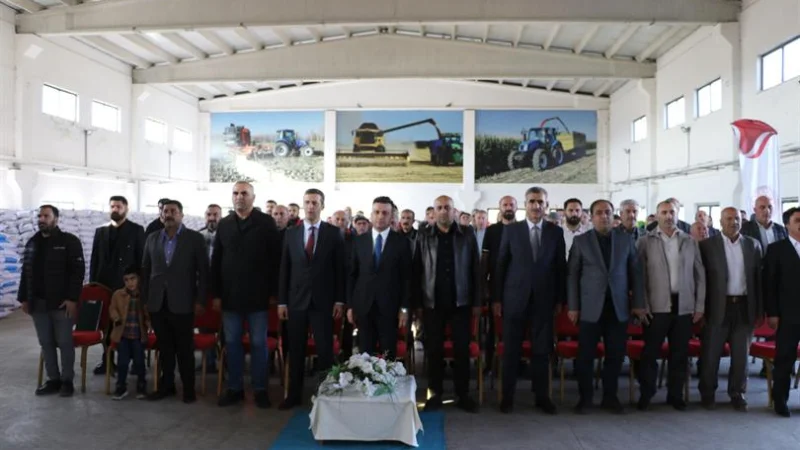 Ağrı'da 1.100 Çiftçiye 550 Ton Sertifikalı Buğday Tohumu Desteği