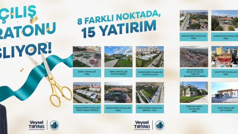 Altındağ'da 8 Farklı Noktada 15 Dev Yatırım İçin Açılış Maratonu Başlıyor