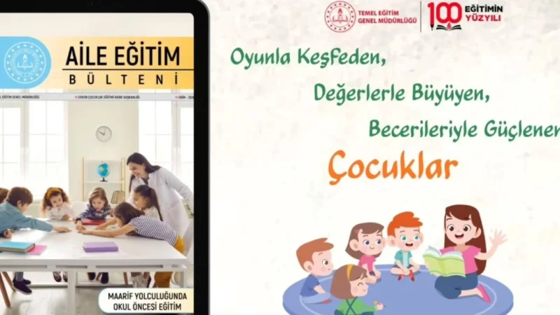Artvin'de Aile Eğitim Bülteni'nin Ekim Sayısı 'Maarif Yolculuğunda Okul Öncesi Eğitim' Temasıyla Yayımlandı
