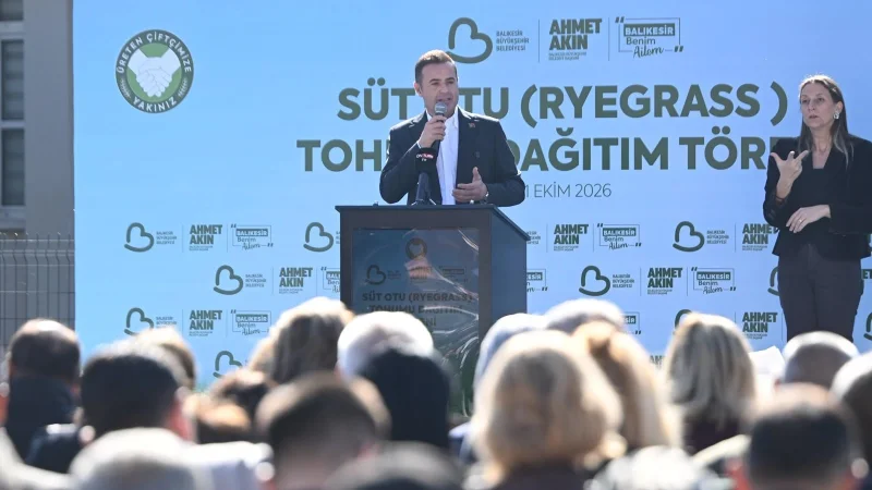 Balıkesir'de Çiftçilere Yüzde 50 Hibeli Süt Otu Tohumu Desteği