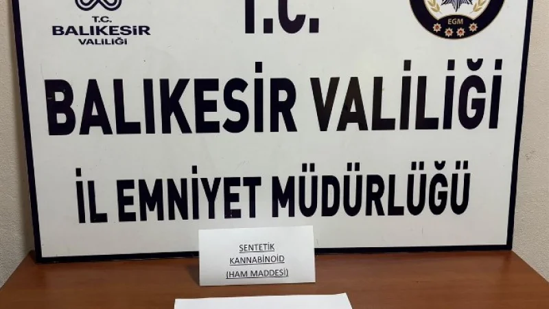 Balıkesir'de Uyuşturucu Operasyonu: Hammadde Ele Geçirildi