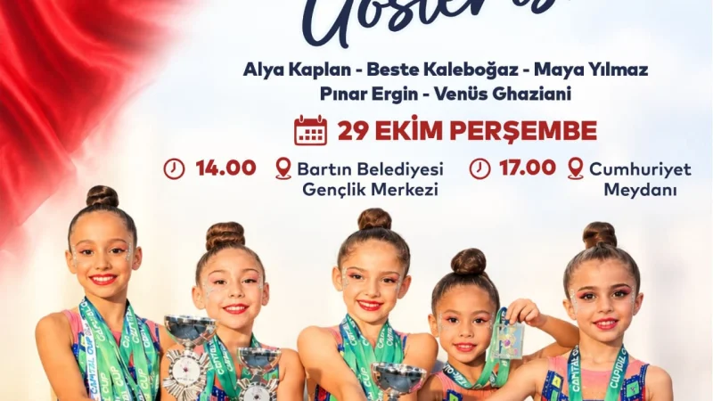 Bartın'da 29 Ekim Coşkusu Ritmik Cimnastik Gösterisiyle Kutlanacak
