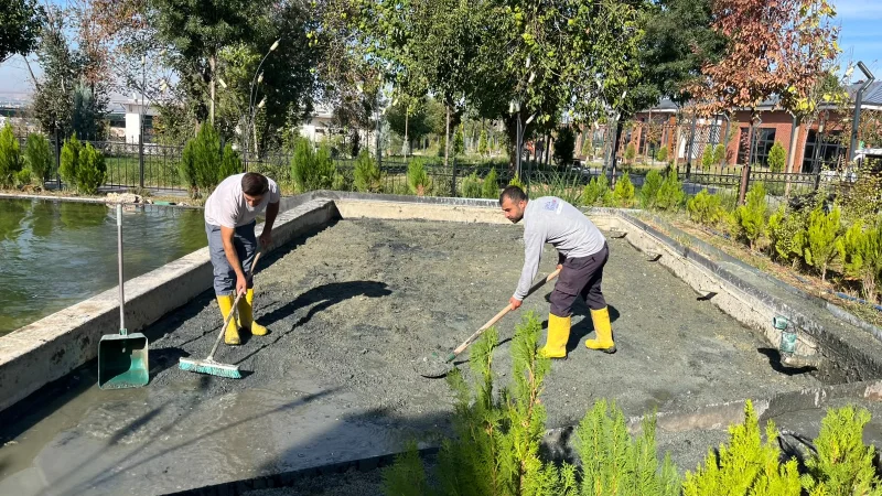 Batman'da Yapay Gölet ve Su Havuzları Bakıma Alındı