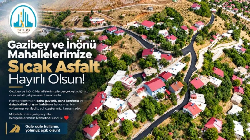 Bitlis'te Yol Yenileme ve Trafik Güvenliği Çalışmaları Sürüyor