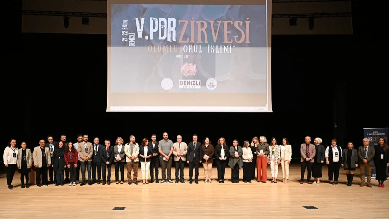 Denizli'de 5. PDR Zirvesi: 'Olumlu Okul İklimi' Masaya Yatırıldı