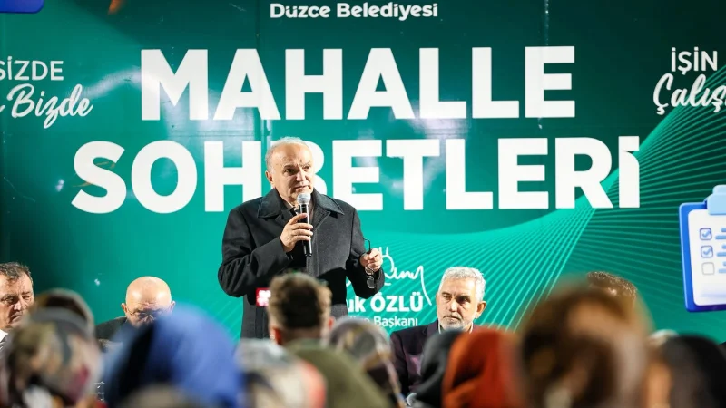 Düzce'de Altyapı ve İçme Suyu Yatırımları Anlatıldı