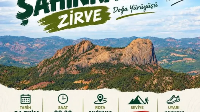 Gördes'te Şahinkaya Zirvesi İçin Doğa Yürüyüşü Düzenleniyor