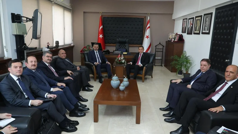 İçişleri Bakanı Mustafa Çiftçi, KKTC İçişleri Bakanı Dursun Oğuz ile Bir Araya Geldi