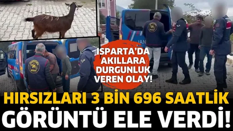 Isparta'da 3 bin 696 saatlik kamera incelemesi hırsızları yakalattı