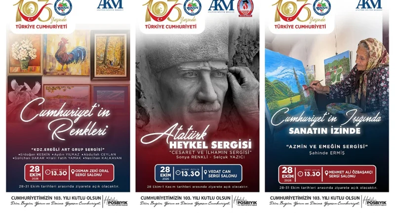 Karadeniz Ereğli'de Cumhuriyet Bayramı'na özel üç ayrı sergi açılacak
