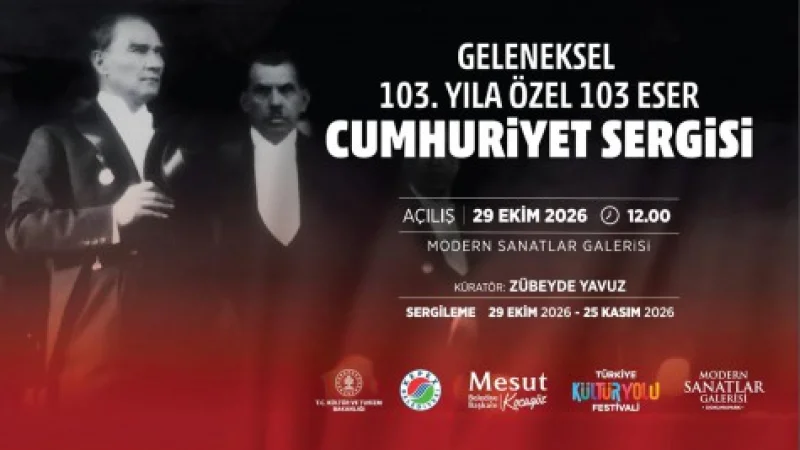 Kepez'de Cumhuriyet'in 103. Yılına Özel 103 Eserlik Sergi Kapılarını Aralıyor