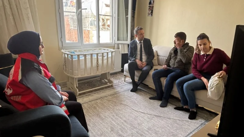 Kilis'te Aile ve Gençlik Fonu Desteğiyle Yuva Kuran Çifte Ziyaret