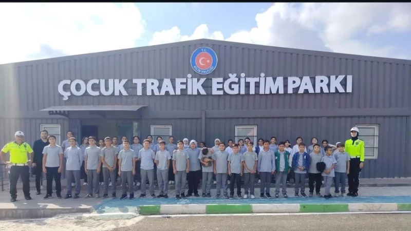 Kilis'teki Trafik Eğitim Parkı'nda Öğrencilere Uygulamalı Trafik Eğitimi Verildi