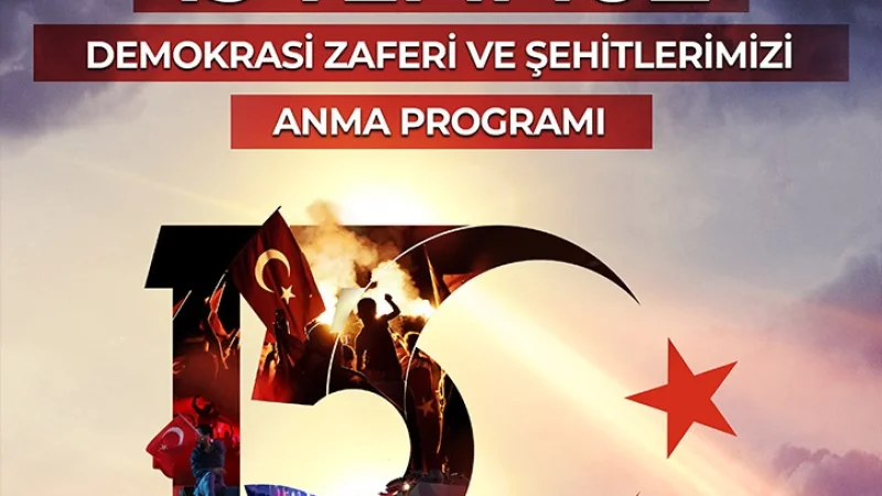 Narlıdere'de 15 Temmuz Demokrasi ve Millî Birlik Günü Anma Töreni