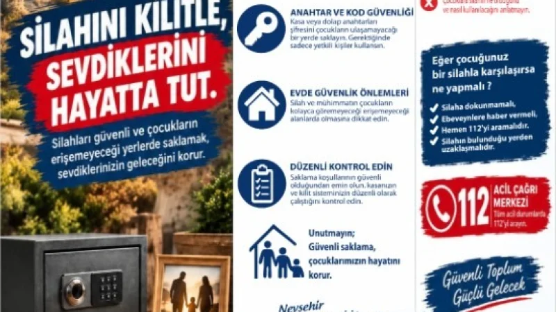Nevşehir'de Silah Ruhsatı Sahiplerine Yönelik Güvenlik Bilgilendirmesi