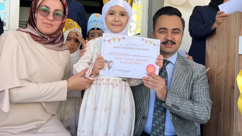 Nurdağı'nda Minik Öğrenciler İçin 'Bed-i Besmele' Töreni Düzenlendi