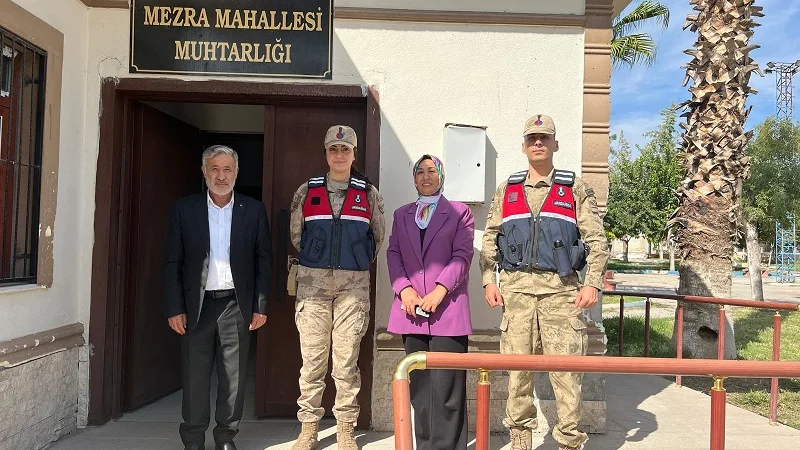 Şanlıurfa'da 19 Ekim Muhtarlar Günü kapsamında jandarmadan ziyaret