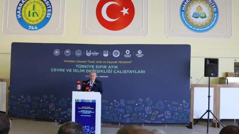 Şanlıurfa'da Türkiye Sıfır Atık, Çevre ve İklim Değişikliği Çalıştayı Düzenlendi