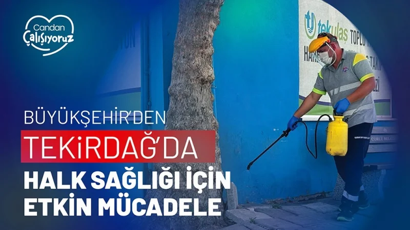 Tekirdağ'da Otogarlarda Haşere ve Kemirgenlere Karşı Düzenli İlaçlama Çalışması