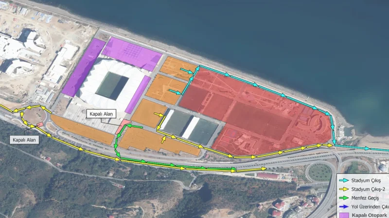 Trabzon'da Stadyum Trafiğine Çözüm: Tahliye Süresi 65 Dakikaya Düştü