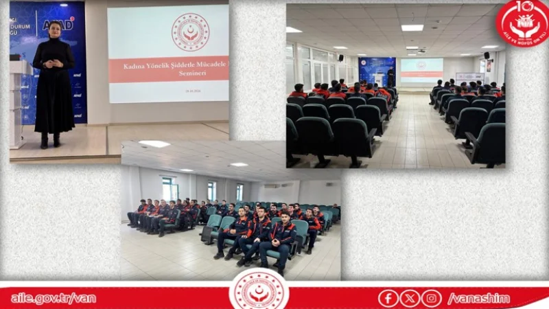 Van'da AFAD Personeline Kadına Yönelik Şiddetle Mücadele Semineri