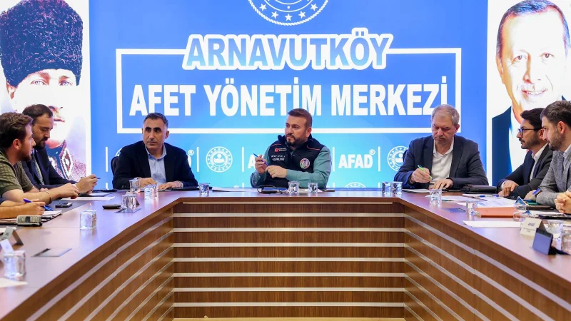 Arnavutköy'de Ulusal Düzey Afet Tatbikatı Kriz Masasından Yönetildi