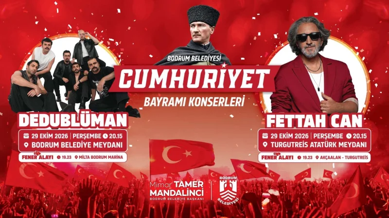 Bodrum'da 29 Ekim Cumhuriyet Bayramı Coşkusu Fener Alayları ve Konserlerle Kutlanacak