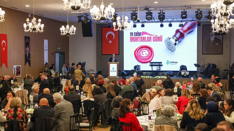 Çankaya'da Muhtarlar Günü Buluşması: 124 Mahalleye Adil Hizmet Vurgusu