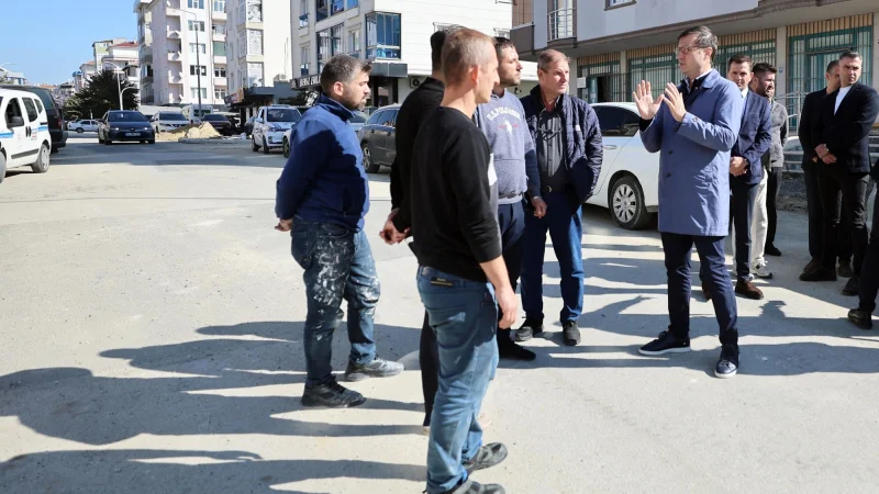 Çerkezköy'de Efendioğlu Sokak Kentsel Tasarım Projesi Kapsamında Yenileniyor