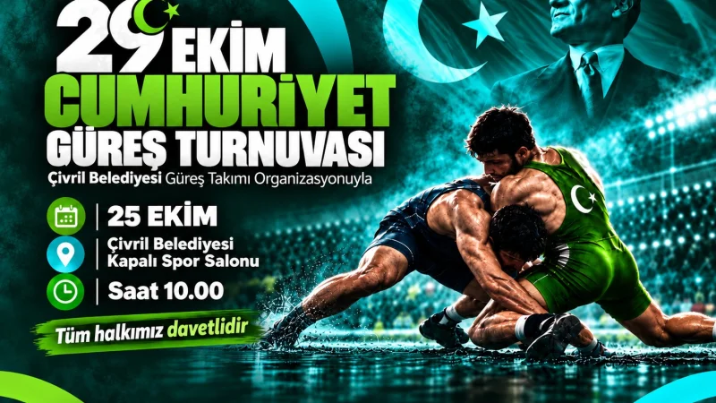 Çivril'de Cumhuriyet Bayramı Coşkusu Güreş Turnuvasıyla Kutlanacak