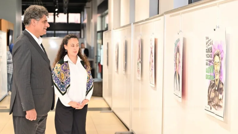 Cumhuriyet’in Öncü Kadınları Sergisi Kartepe Sanat Evi’nde Ziyarete Açıldı