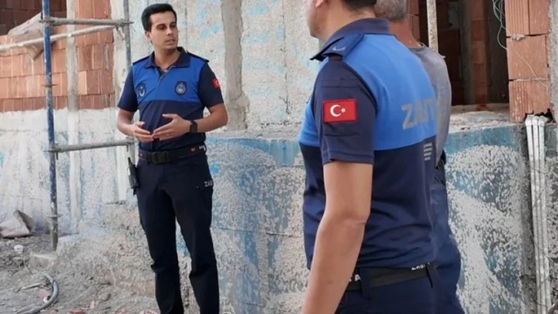 Dalaman'da Zabıta Ekiplerinden İnşaat Alanlarına Yönelik Kapsamlı Denetim