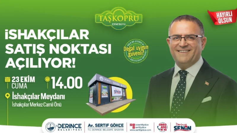 Derince'de DERTAŞ'ın 11. Satış Noktası İshakçılar'da Açılıyor