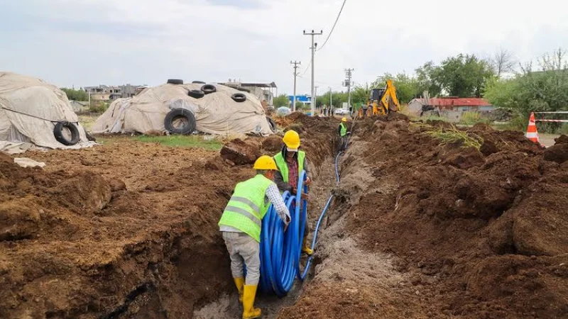 Diyarbakır'da Avcısuyu Mahallesi'nin İçme Suyu Altyapısı Güçlendiriliyor
