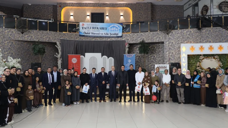 Elbistan'da Hadis Bilinci Odaklı 'Tatlı Rekabet ve Aile Şenliği' Projesi Tamamlandı