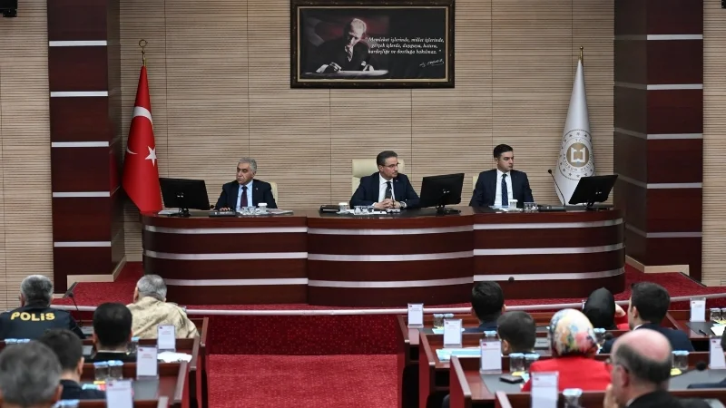 Erzurum'da İl Eğitim Güvenliği Yürütme Kurulu Toplandı