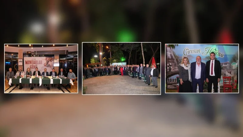 Giresun’da 19 Ekim Muhtarlar Günü Dolayısıyla Yemek Programı Düzenlendi