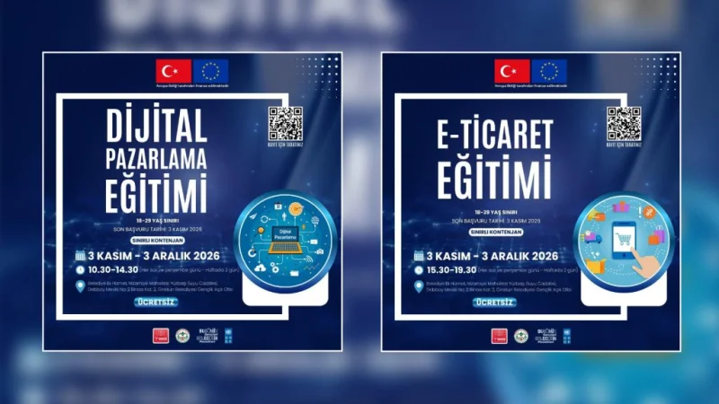 Giresun'da Gençler İçin Ücretsiz E-Ticaret ve Dijital Pazarlama Eğitimi