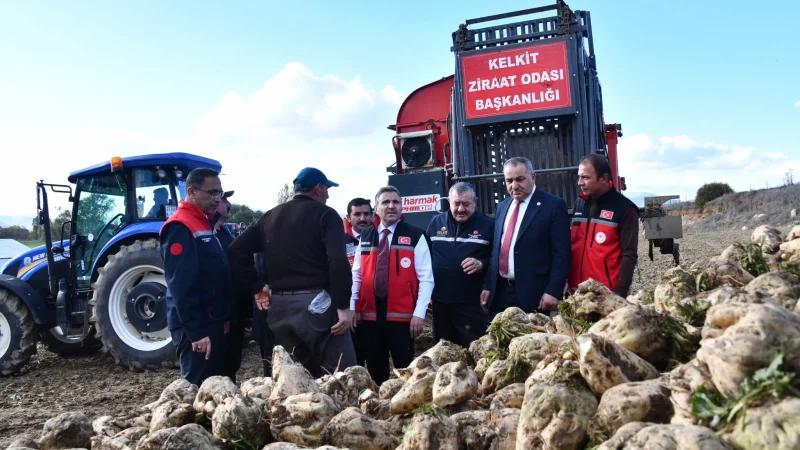 Gümüşhane'de Şeker Fasulyesi ve Şeker Pancarı Hasadı Gerçekleştirildi